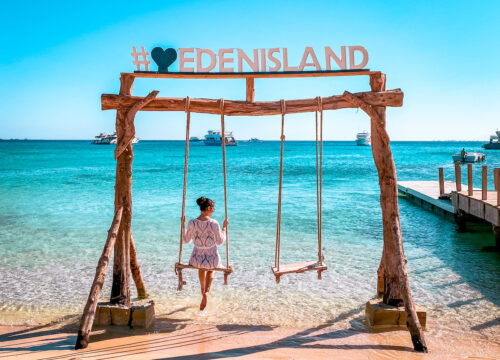 Exklusiver Ausflug zur Insel Eden – Hurghada: Luxus, Sonne & Schnorcheln im Paradies